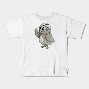 Peg Leg Pirate Owl Kids T-Shirt